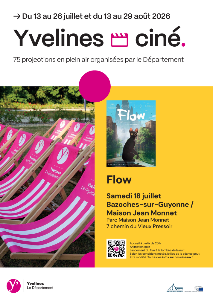 Yvelines ciné 2026 projection film Flow à la Maison Jean Monnet