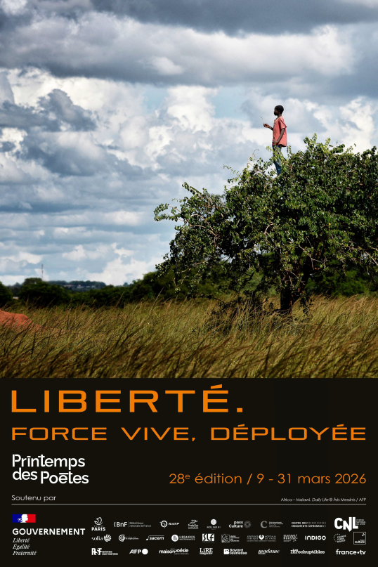 Affiche de l'édition 2026 des Printemps des Poètes 
