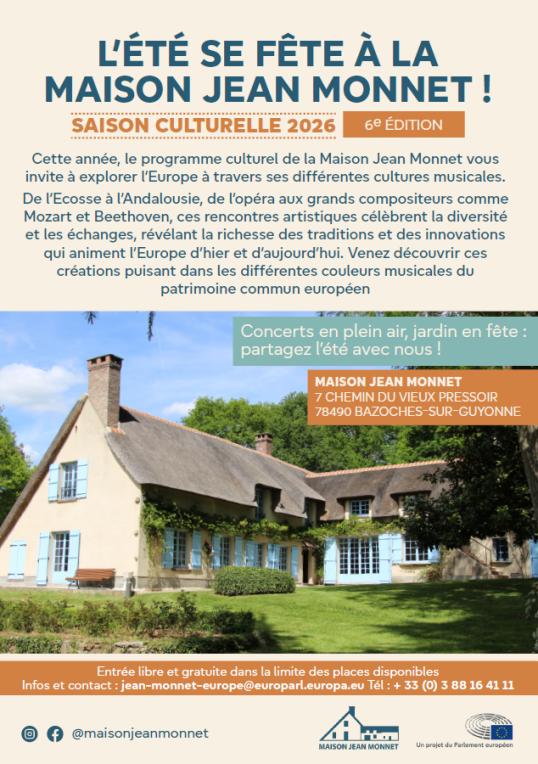 Programme culturel à la Maison Jean Monnet 2026