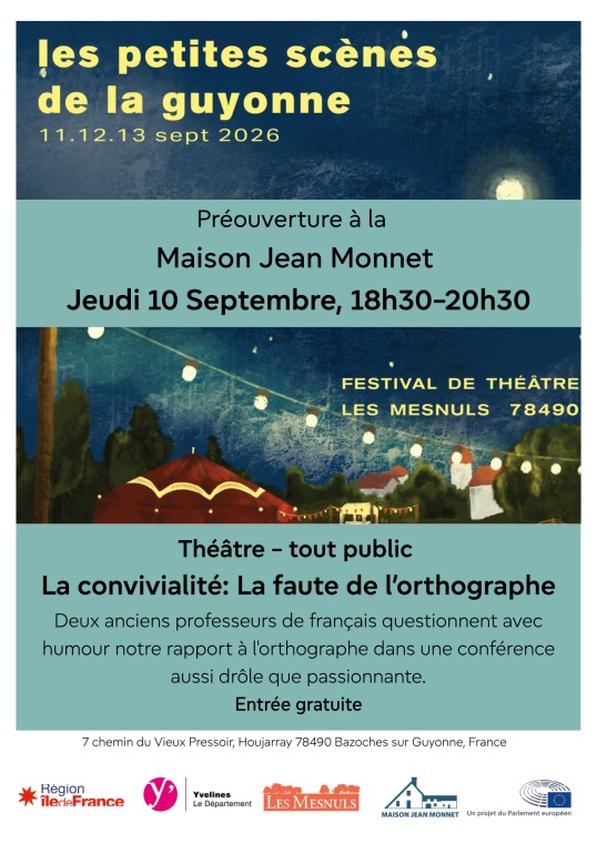 Théâtre - La convivialité: La faute de l’orthographe