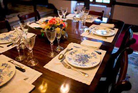 Overview Jean Monnet House diner room