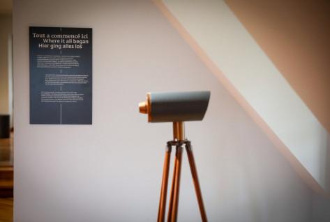 Jean Monnet House first floor binoculars