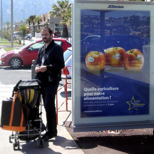 Plakatwerbung zur Europawahl, Marseille (Frankreich), 2009
