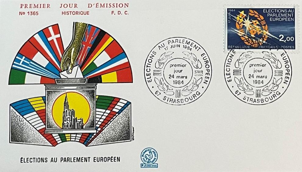 Ersttagsbriefe zu Europawahlen (1979-1994).