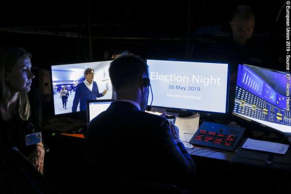 Europawahl 2019: am Wahlabend hinter den Kulissen