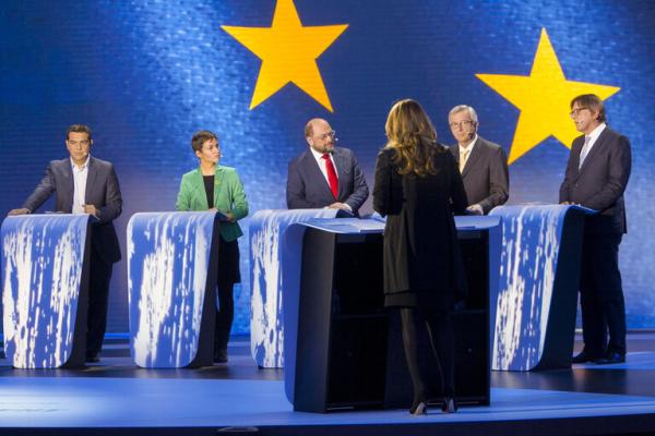 Eurovisiedebat in 2014 tussen kandidaten voor het voorzitterschap van de Europese Commissie